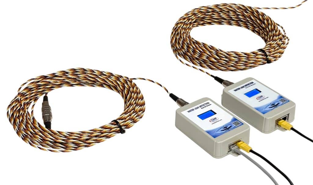DLD100 Distance to Leak Sensors connected