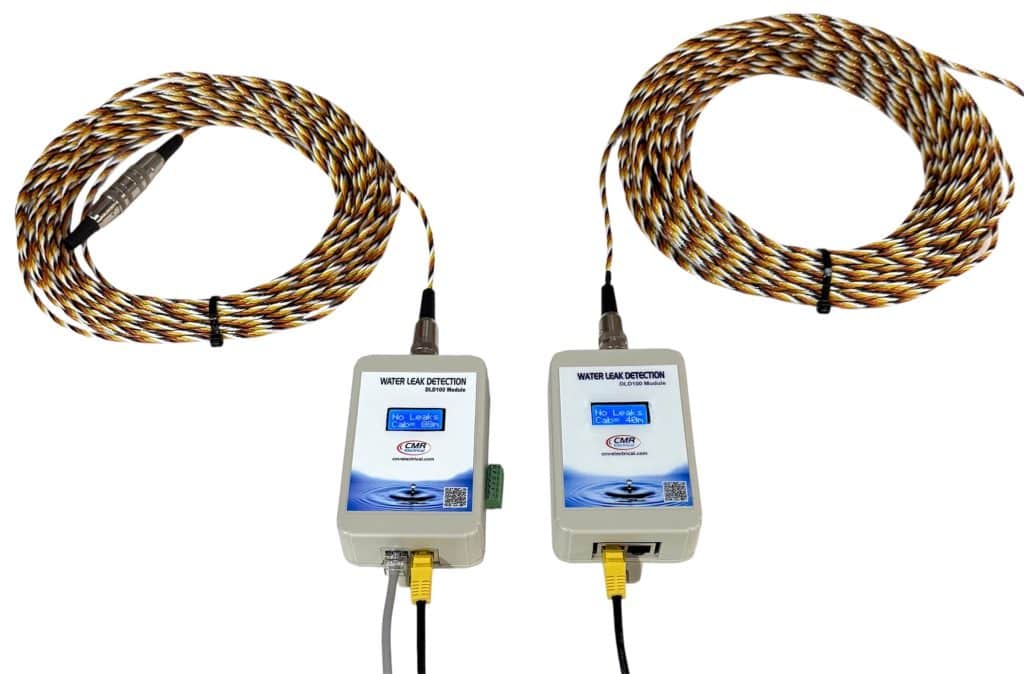 DLD100 Distance to Leak Sensors connected