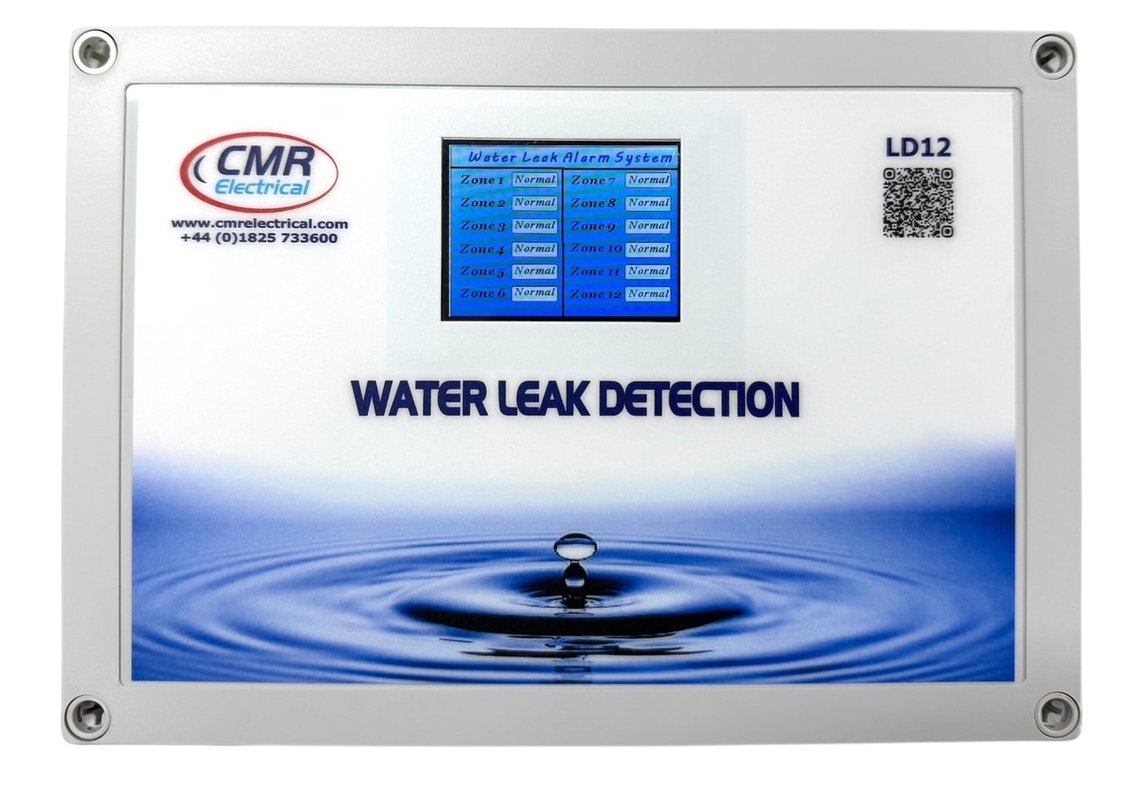 12 zone water leak detection system alarm panel